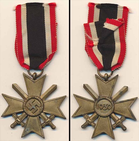 WW2 German Army War Service Cross Swords Kriegsverdienstkreuz Schwerten 2 Klasse