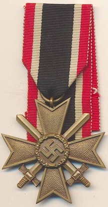 WW2 German Kriegsmarine War Service Cross Swords Kriegsverdienstkreuz Schwerten