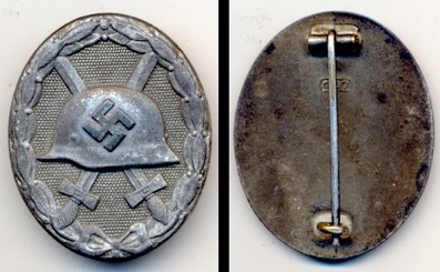 WW2 German Silver Wound Badge Verwundetenabzeichen Silber 107 Carl Wild Hamburg
