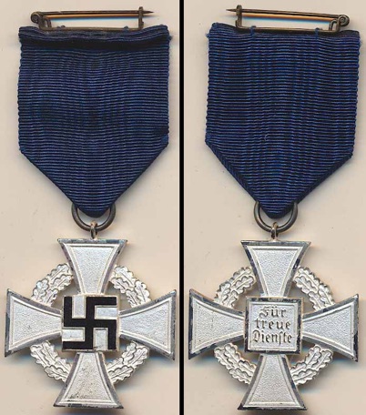 WW2 German 25 Year Faithful Service Medal in Box Treuedienst Ehrenzeichen