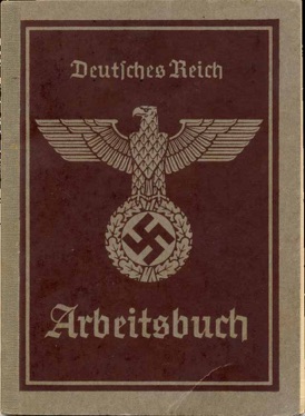 WW2 German 2nd style Arbeitsbuch NSDAP Social Welfare Leader Detmold