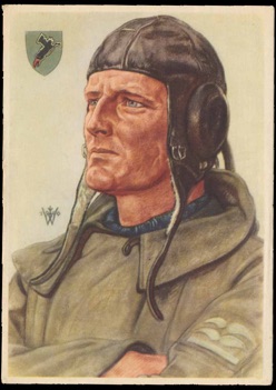 Original Wolfgang Willrich VDA Postcard WW2 German Stukaflieger