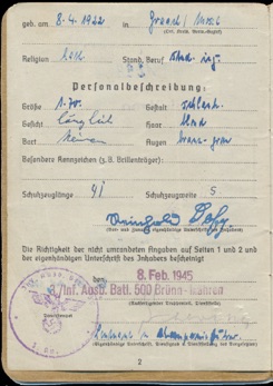 Ww2 German Army Soldbuch Bewahrungs Batl 500 Lofy BB500