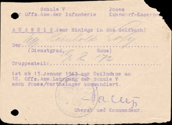 Ww2 German Army Soldbuch Bewahrungs Batl 500 Lofy 
