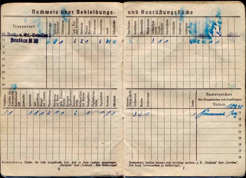 WW2 German SS Soldbuch Paul Porschmann Bauinspektion