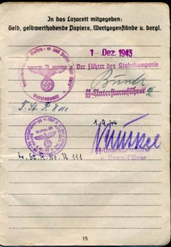 WW2 German SS Soldbuch Paul Porschmann Bauinspektion Concentration Camp