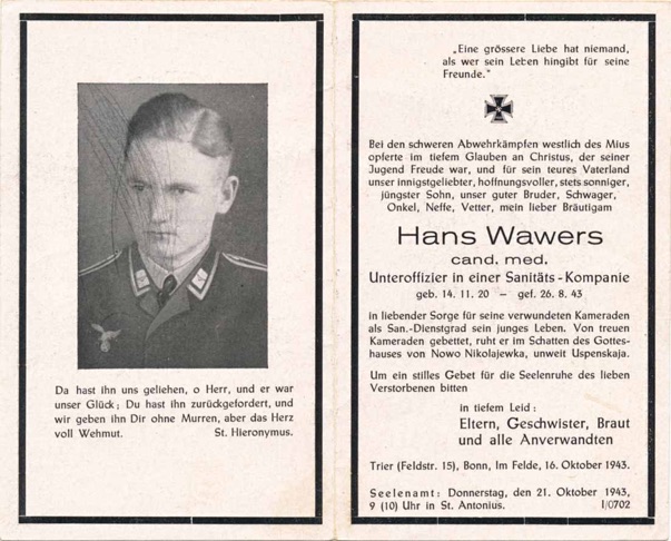 WW2 German Death Card Sterbebild Medic doctor candidate Luftwaffe
