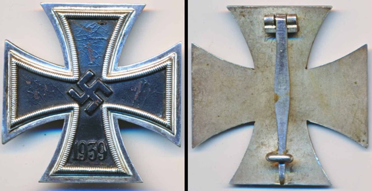 WW2 German Original Iron Cross 1st Class EK1 Eisernerkreus 1 Klasse Wilhelm Deumer 3