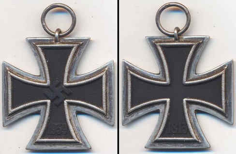 WW2 German Iron Cross Eiserneskreuz 24 Arbeitsgemeinschaft der Hanauer Plakettenhersteller, Hanau am Main
