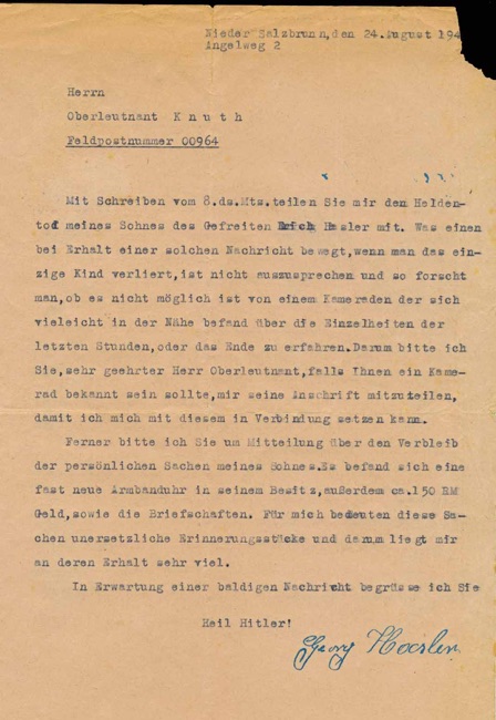 WW2 German Wehrpass Pionier Batl 25 letter to commander