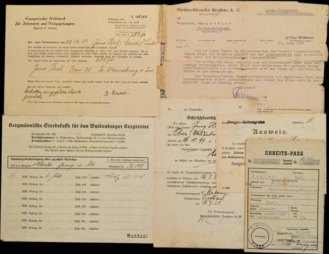 WW2 German Wehrpass Pionier Batl 25 Documents letters