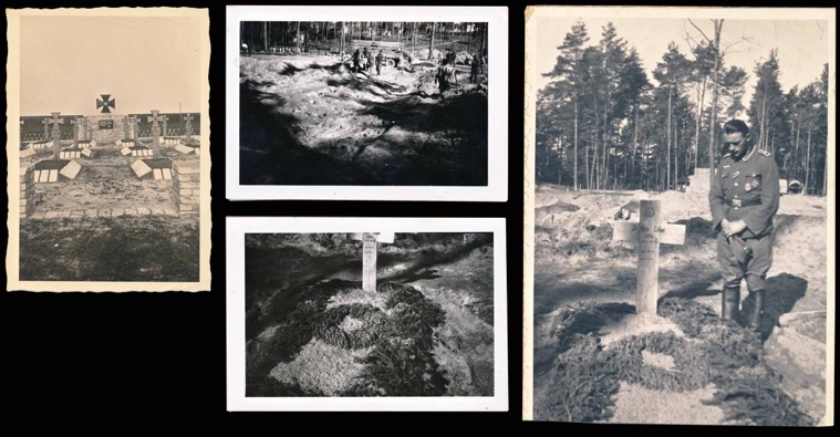 WW2 German Army Wehrpass grave burial photos