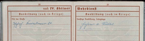 WW2 German Army Wehrpass Artillery Regiment 267 Fahrer vom Saettel