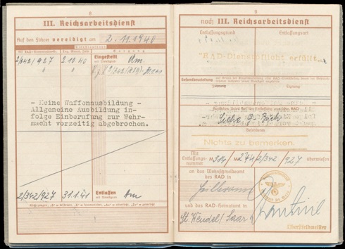 WW2 German Wehrpass Nachlass Group Voit Panzer Courier Smolensk