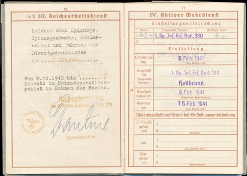 WW2 German Wehrpass Nachlass Group Voit Panzer Courier Smolensk