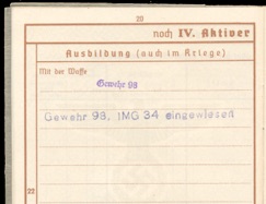 WW2 German Wehrpass Nachlass Group Kradschuetzen Aufkl&auml;ren Abt 125